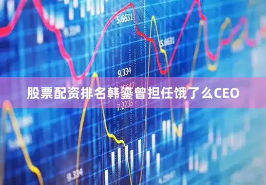 股票配资排名韩鎏曾担任饿了么CEO