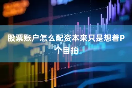 股票账户怎么配资本来只是想着P个自拍